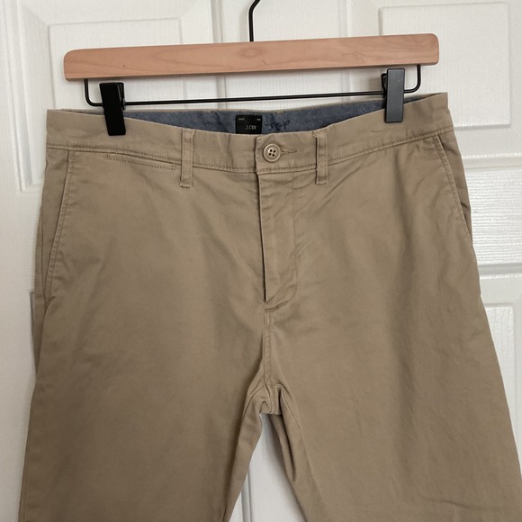 J. Crew 484 Slim Fit Stretch Chino Pants Tan Cotton Blend Men 29x32 Casual Prep - Picture 2 of 8